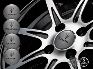 Maserati Version Autocollants Roue Étiquettes Résine Bombées